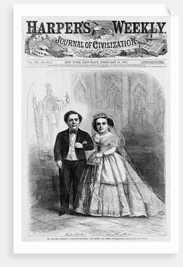 Mr. and Mrs. Charles S. Statton (General Tom Thumb and Wife) by Anonymous