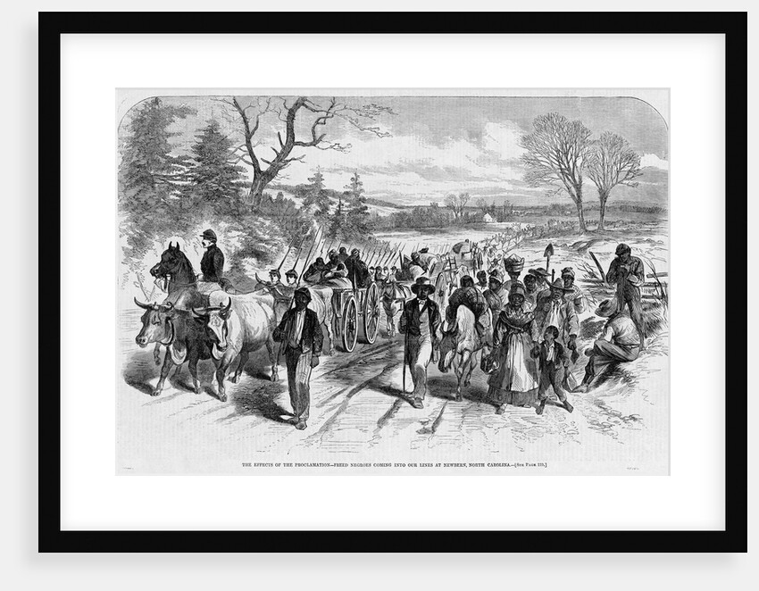 The Effects of the Proclamation-Freed Negroes Coming Into our Lines at Newbern, North Carolina by Anonymous