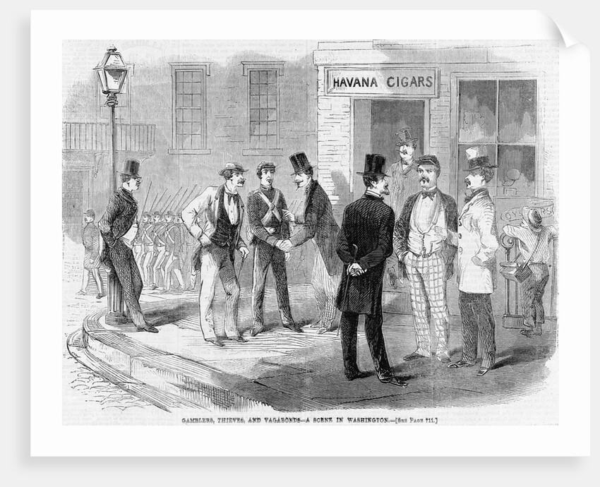 Gamblers, Thieves, and Vagabonds-A Scene in Washington by Anonymous