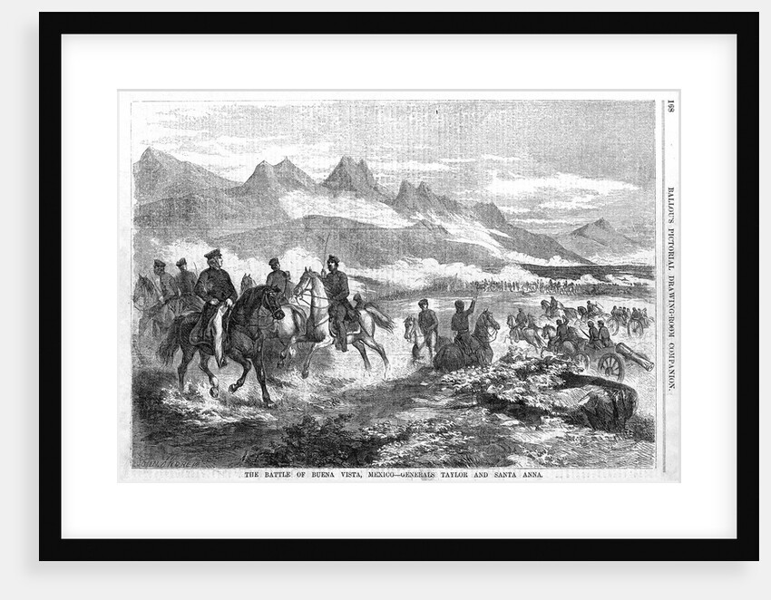 The Battle of Buena Vista, Mexico - Generals Taylor and Santa Anna by Anonymous