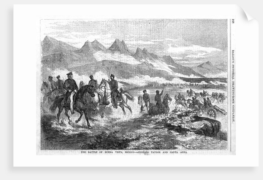 The Battle of Buena Vista, Mexico - Generals Taylor and Santa Anna by Anonymous
