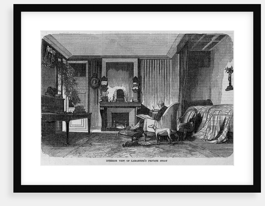 Interior View of Lamartine's Private Study by Anonymous