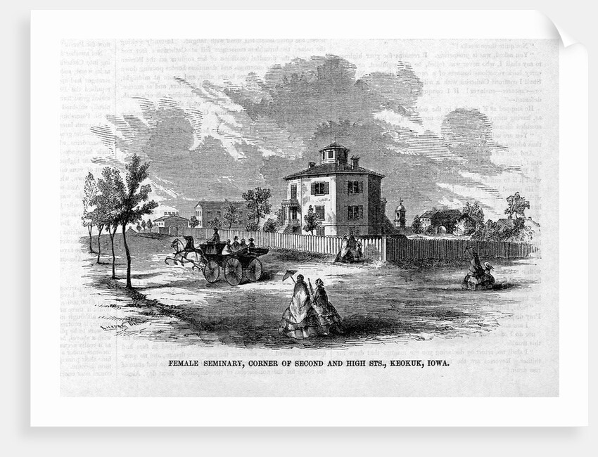 Female Seminary, Corner of Second and High Sts., Keokuk, Iowa by Anonymous