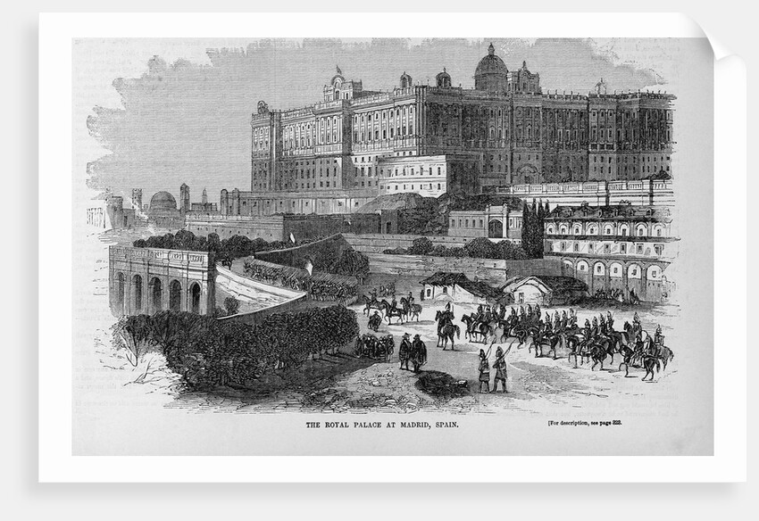 The Royal Palace at Madrid, Spain by Anonymous
