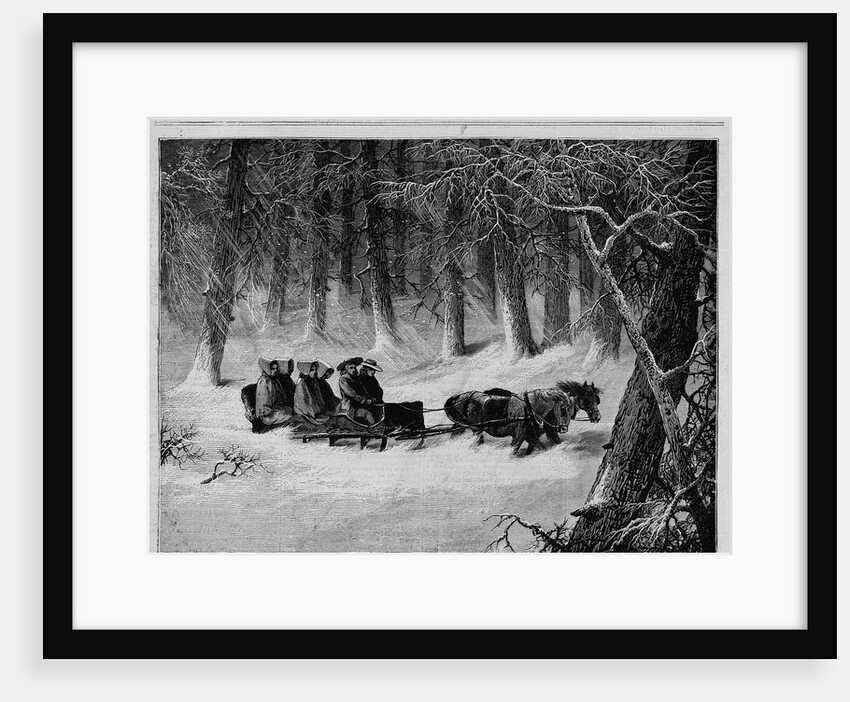 New York - The Shakers at Lebanon Enjoying A Sleigh Ride by Anonymous