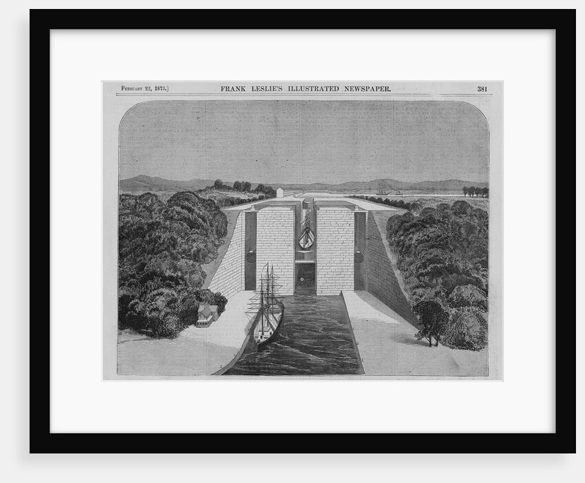 New York - The Proposed Ship-Elevator for the Niagara Falls Ship Canal, Connecting Lakes Erie and Ontario by Anonymous