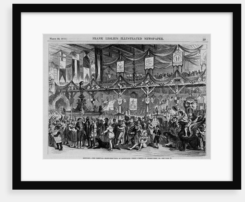 Kentucky - The Carnival - Mardi-Gras Ball at Louisville by Anonymous