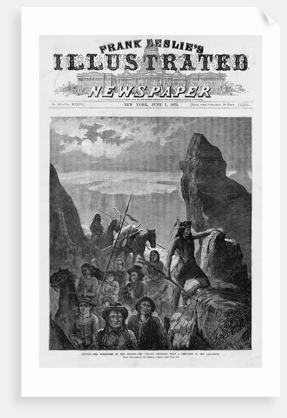 The Surrender of the Modocs Illustration Published in Frank Leslie's Illustrated Newspaper by Anonymous