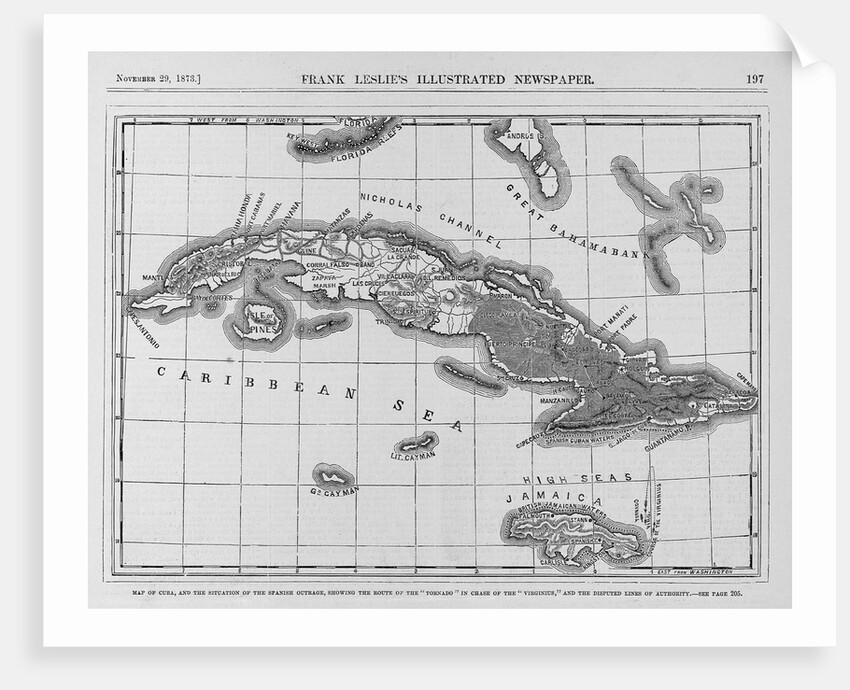 Map of Cuba by Anonymous