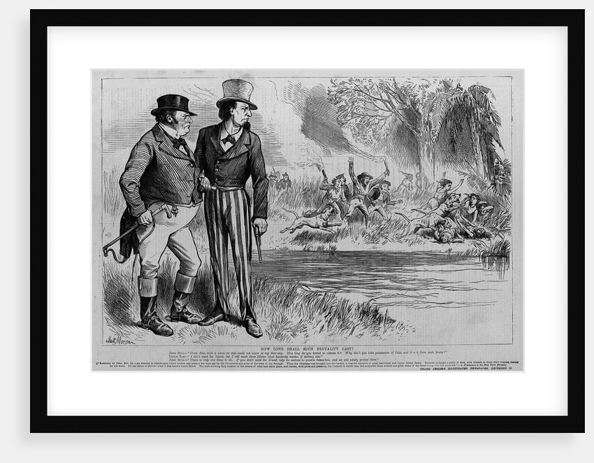 How Long Shall Such Brutality Last! Magazine Illustration Published in Frank Leslie's Illustrated Newspaper by Anonymous