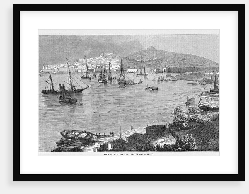 View of the city and port of Gaeta, Italy by Anonymous