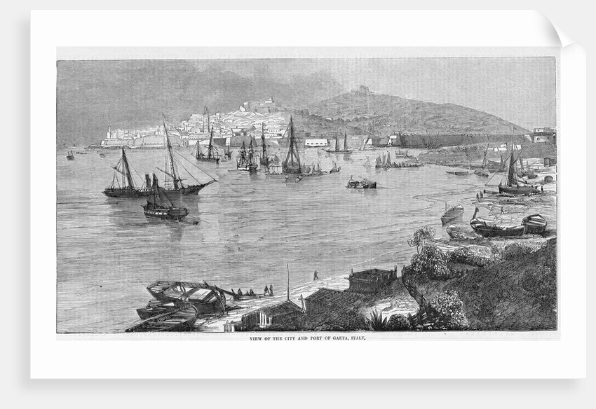 View of the city and port of Gaeta, Italy by Anonymous