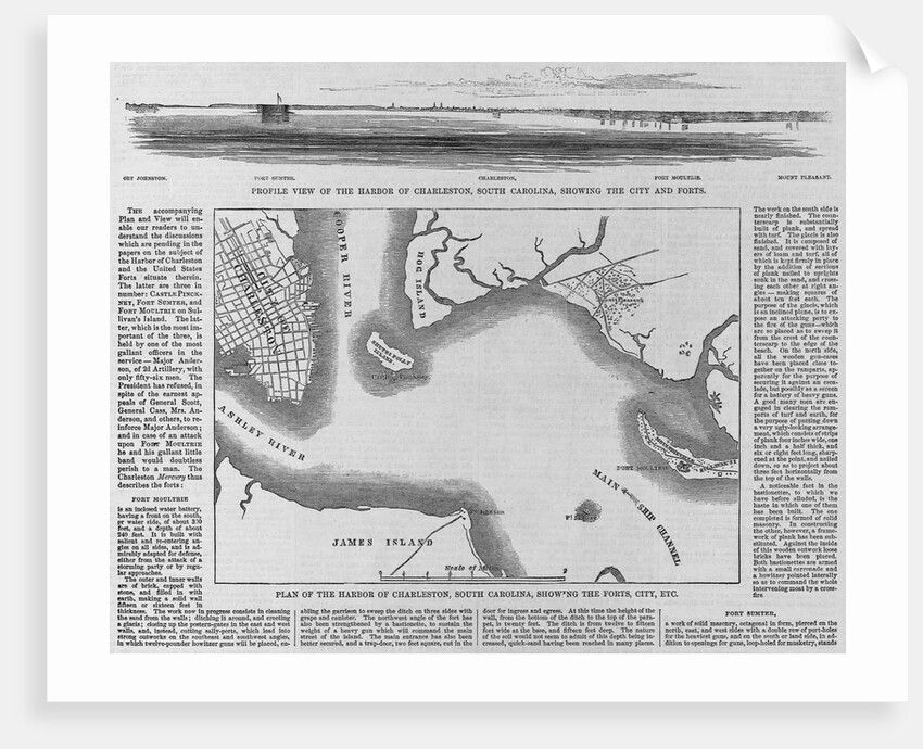 The Forts and Harbor of Charleston, South Carolina by Anonymous