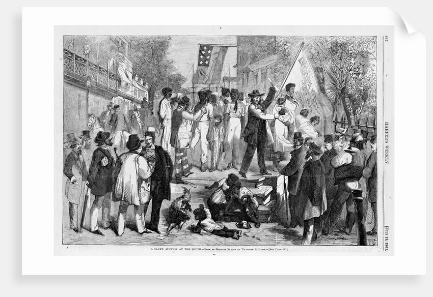 A Slave Auction at the South by Anonymous