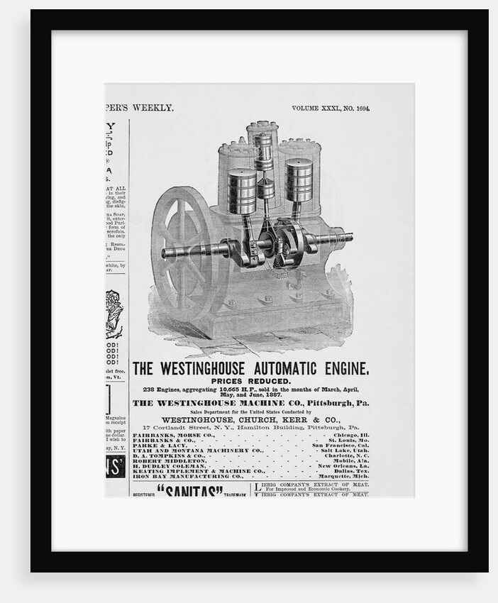 An advertisement for the Westinghouse Automatic Engine by Anonymous