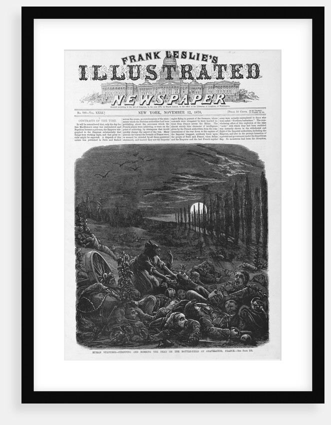 Human Vultures-Stripping and Robbing the Dead on the Battle-Field of Gravelotte, France by Anonymous