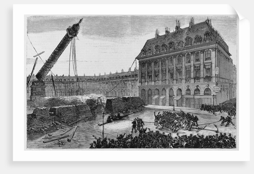 Paris.-The Fall of the Column Vendome, May 16th by Anonymous