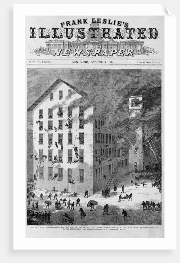 The Fall River Disaster Illustration by Anonymous