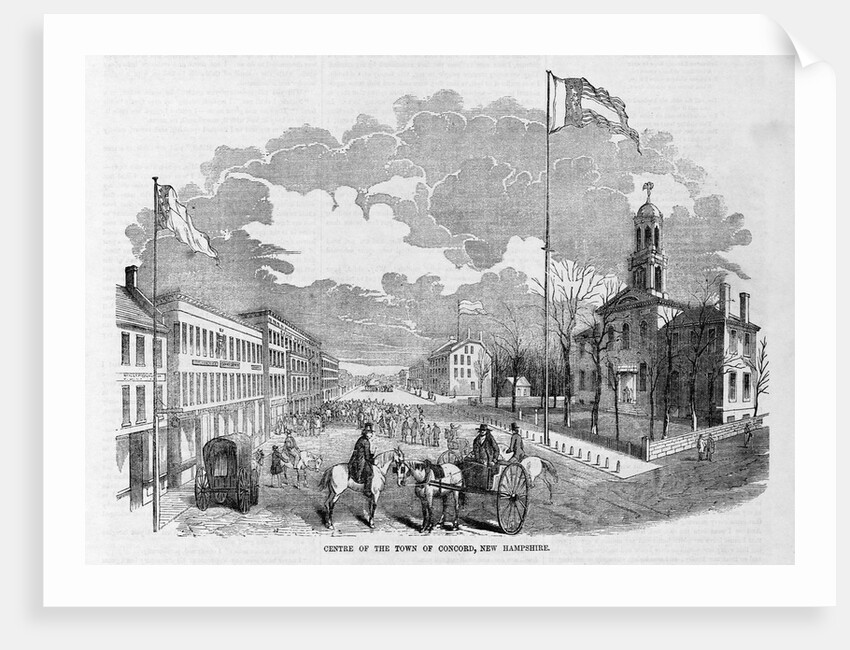 Centre of the Twon of Concord, New Hampshire by Anonymous