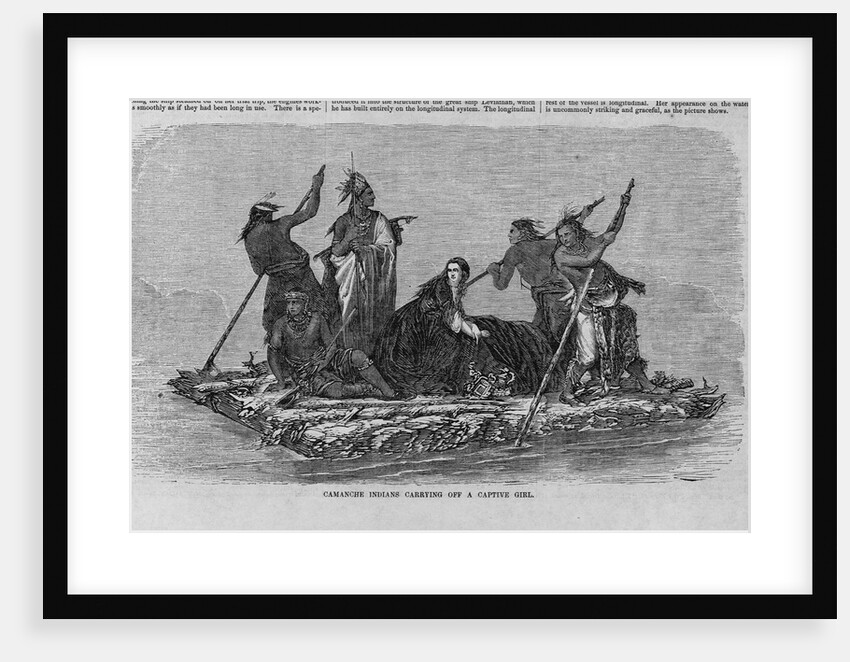 Camanche Indians Carrying off a Captive Girl by Anonymous