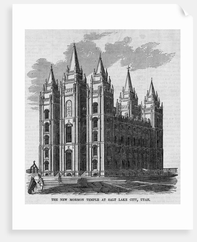 The New Mormon Temple at Salt Lake City, Utah by Anonymous