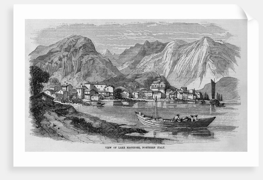 View of the Lake Maggiore, Northern Italy by Anonymous