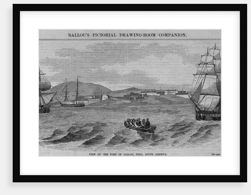 View of the Port of Callao, Peru. South America by Anonymous