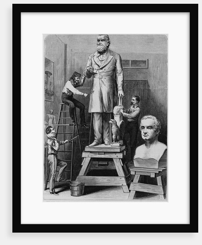 New York City - The studio of Wilson MacDonald, sculptor - The statue of Hon. Edward Bates, of Missouri, ordered by the city of St. Louis to be erecte by Anonymous