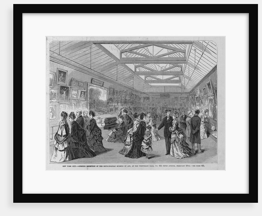 New York City - Opening reception of the Metropolitan Museum of Art, at the Temporary Hall, No. 681 Fifth Avenue, February 20th by Anonymous