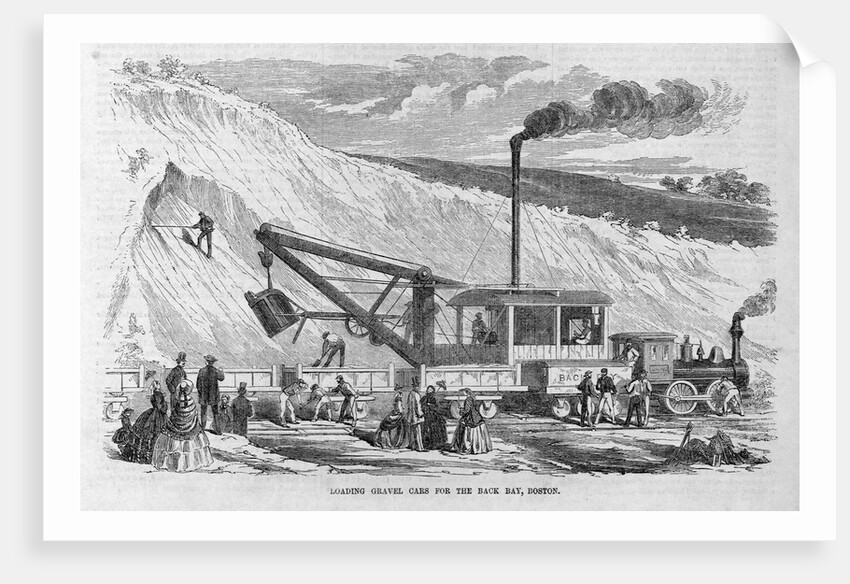 Loading Gravel Cars for the Back Bay, Boston by Anonymous