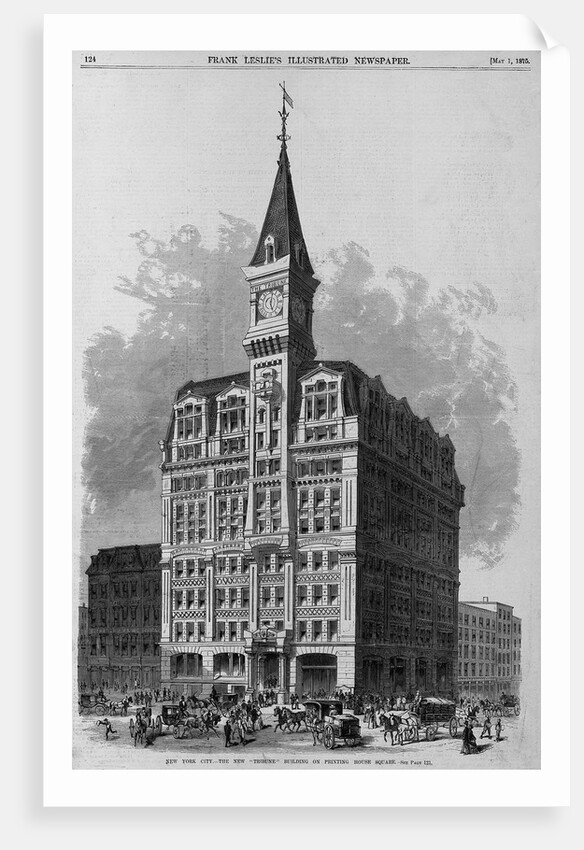 New York City - The new "Tribune" Building on Printing House Square by Anonymous