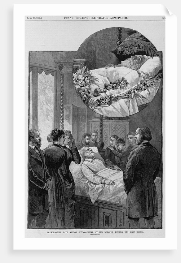 France - The late Victor Hugo - Scene at his bedside during his last hours by Anonymous