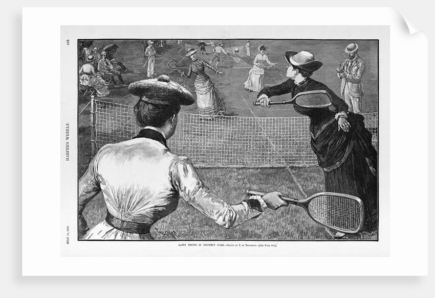 Lawn tennis in Prospect Park by T. De. Thulstrup