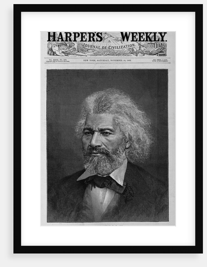 Harper's Weekly Magazine Cover with Portrait of Frederick Douglass by Anonymous
