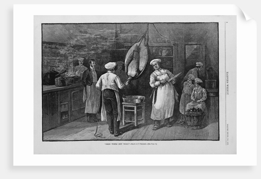 Green Turtle Soup Today by P. Frenzeny