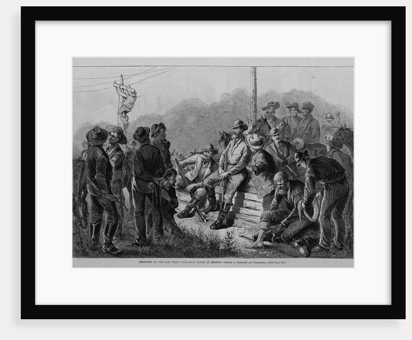 Sketches in the Far West - Vigilance Court in Session by Anonymous
