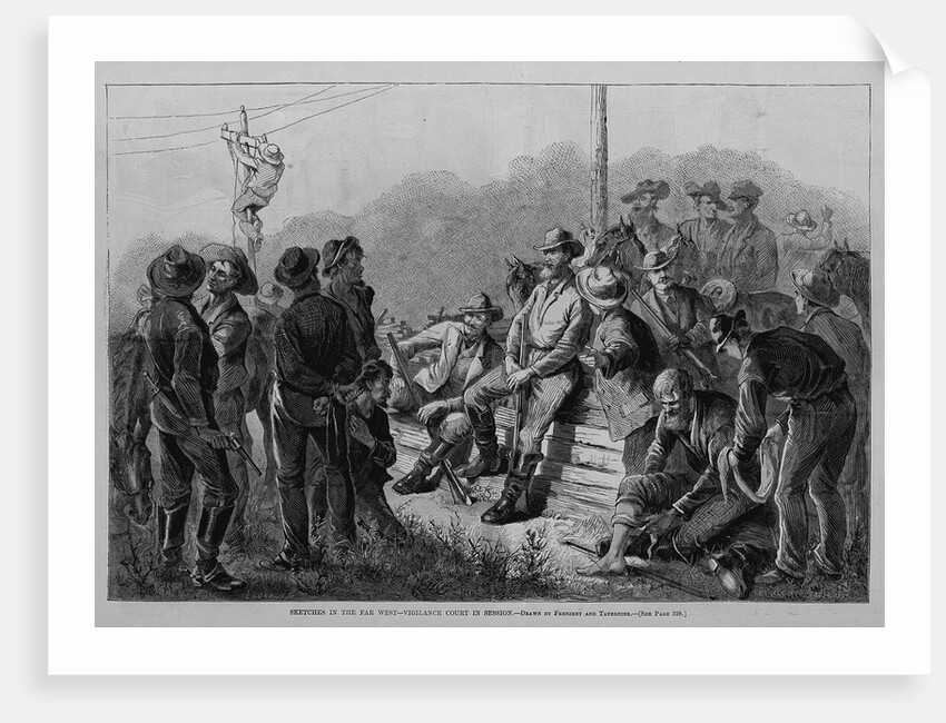 Sketches in the Far West - Vigilance Court in Session by Anonymous