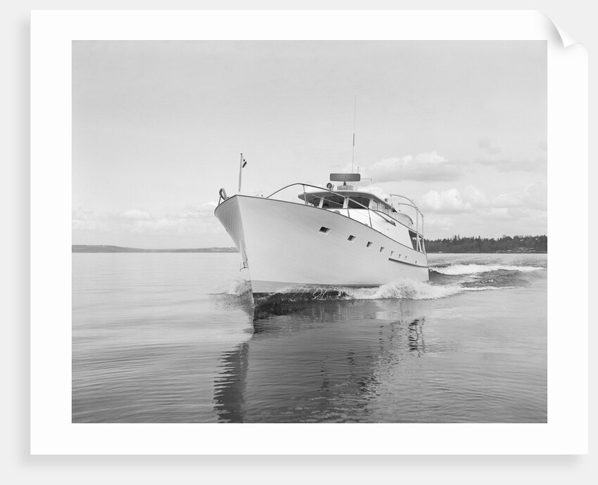 Bow of the Blue Heron Yacht by Anonymous