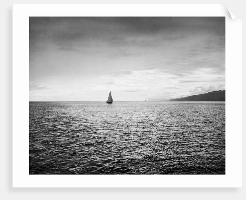 Sailboat in the Strait of Juan de Fuca by Anonymous