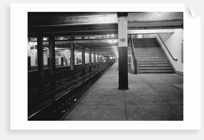 Empty Subway Station at 181st Street by Anonymous