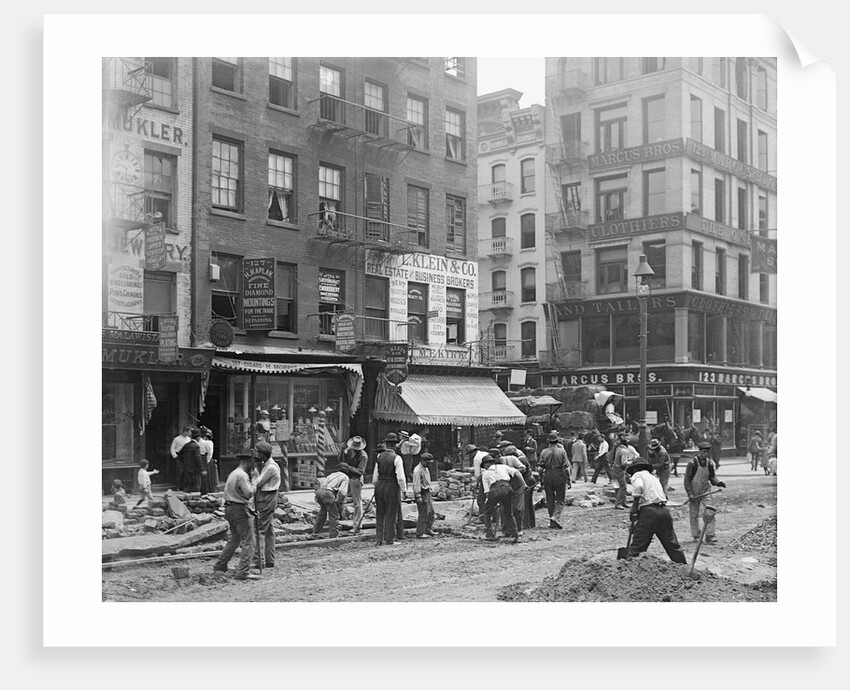 Men Working on Canal Street by Anonymous