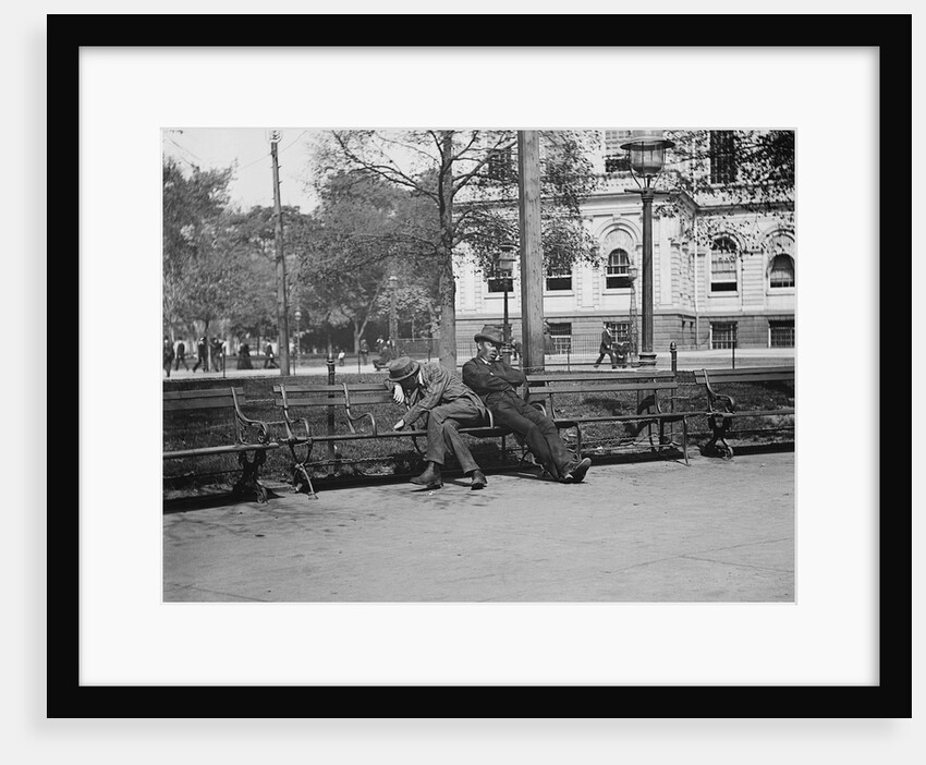 Men Lounging in City Hall Park by Anonymous