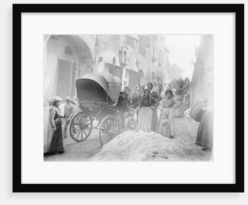 Poor Crowded Street in Italy by Anonymous