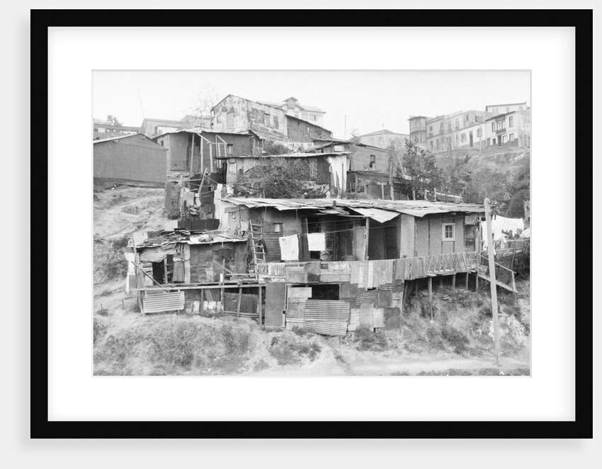 Shacks of Hillside Slum by Anonymous