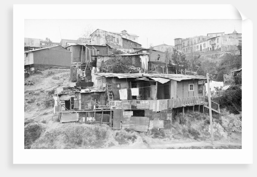 Shacks of Hillside Slum by Anonymous