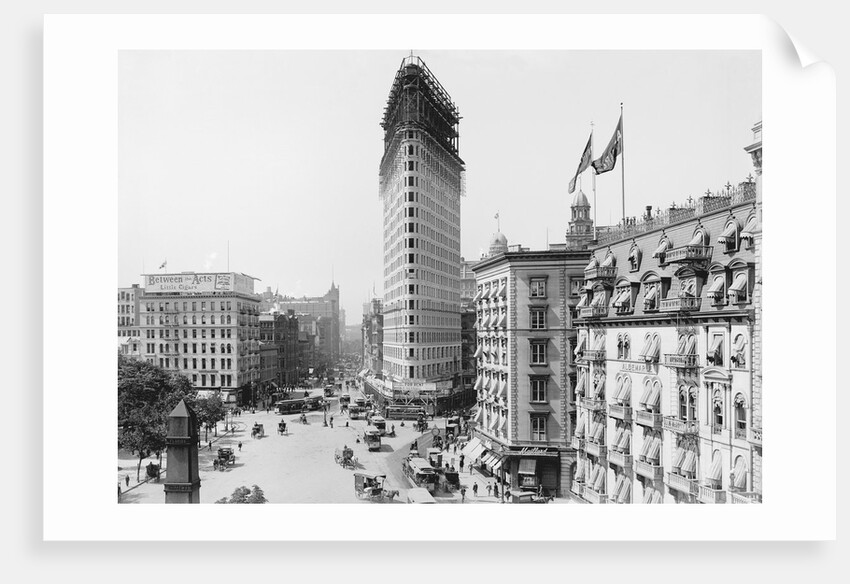 Flatiron Building Under Construction by Anonymous