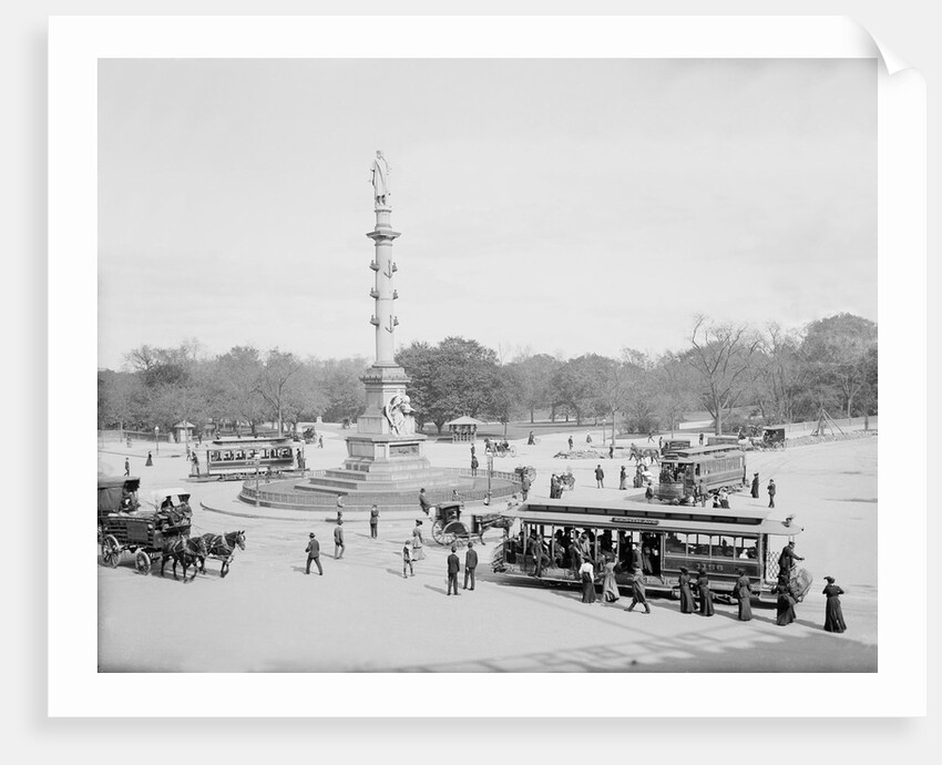 View of Columbus Circle by Anonymous