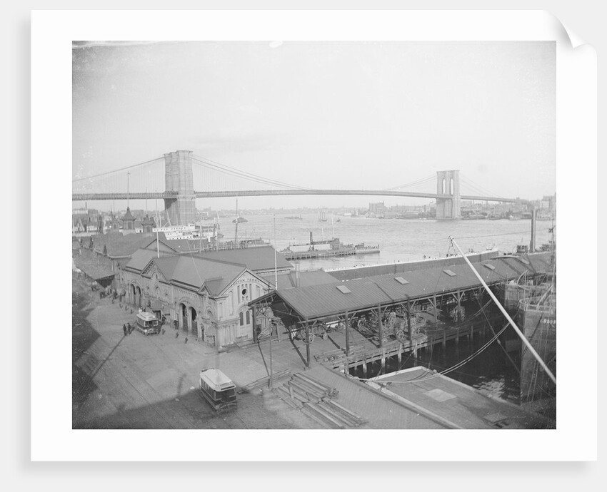 View of the Brooklyn Bridge by Anonymous