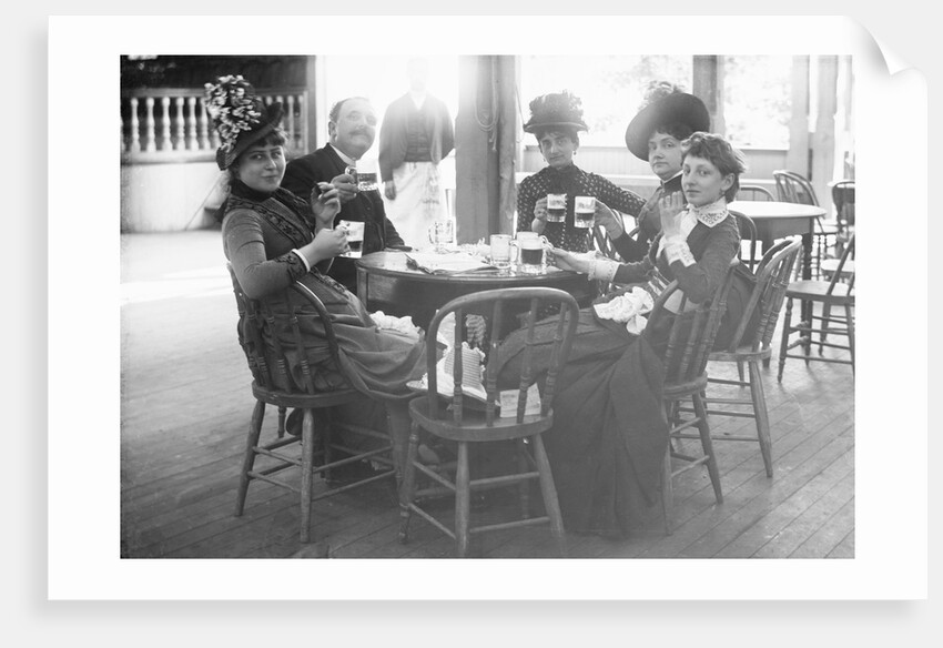 People Sitting with Drinks by Anonymous