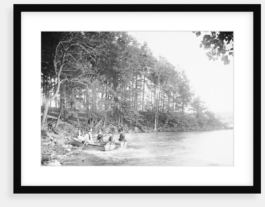 People Riding in a Rowboat by Anonymous